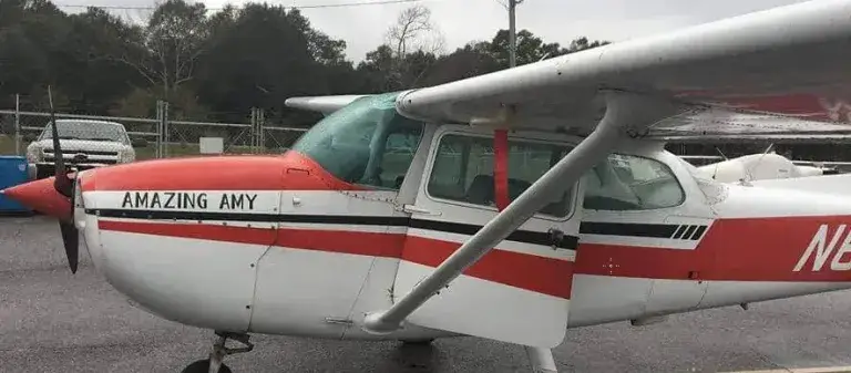 Cessna 172M N61814 Amazing Amy side view