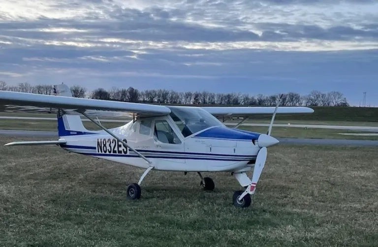 Dayton Aviation Services Tecnam P92 light sport aircraft on the ramp